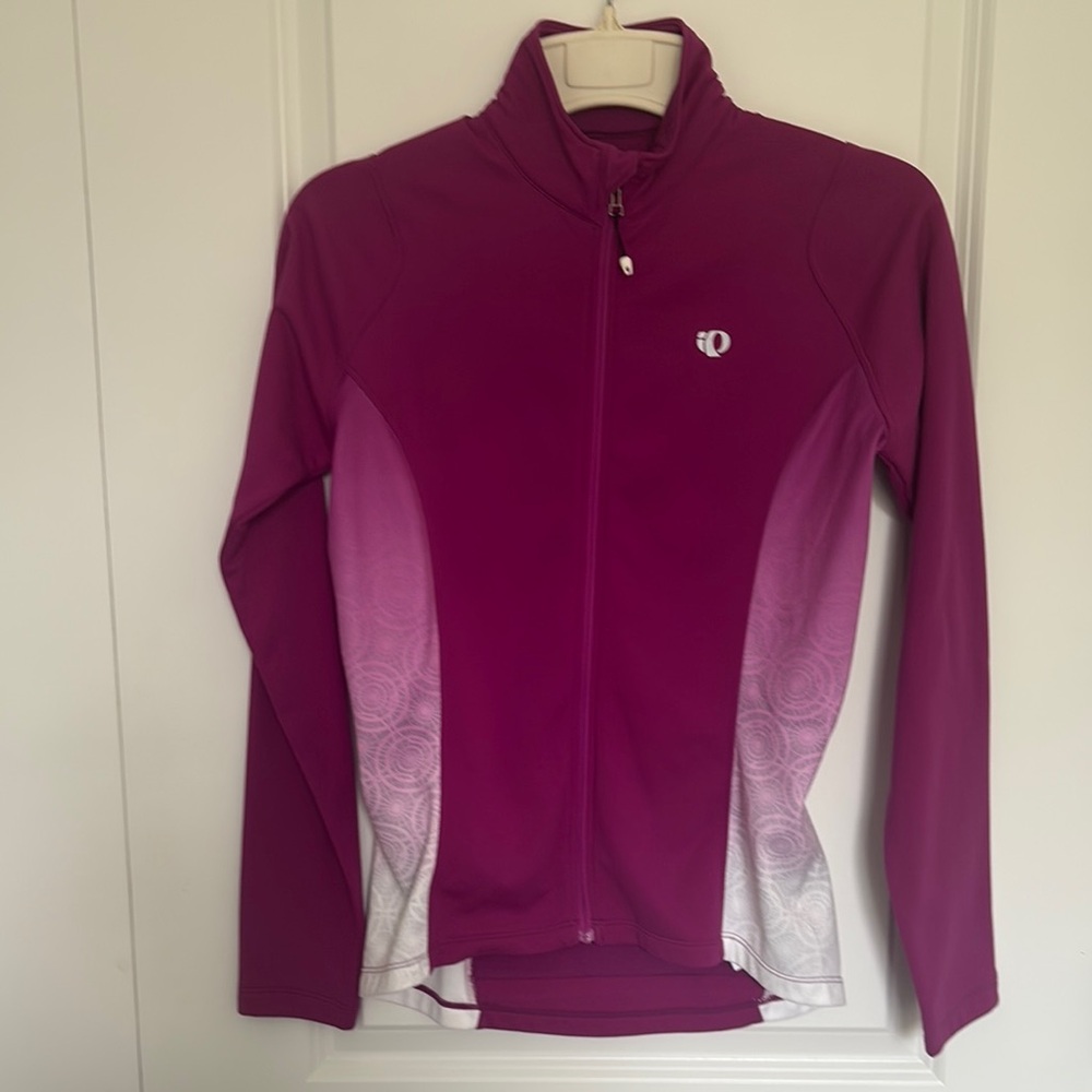 Pearl Izumi Magenta and White Cycling Jacket‎